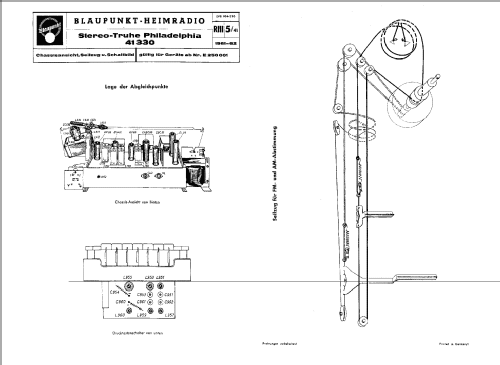 Philadelphia Vollstereo 41 330, Nussb.mattiert; Blaupunkt Ideal, (ID = 102386) Radio