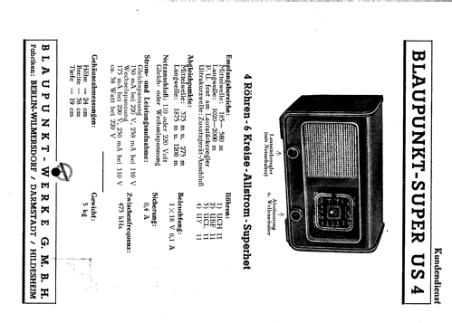 US4H; Blaupunkt Ideal, (ID = 1108991) Radio