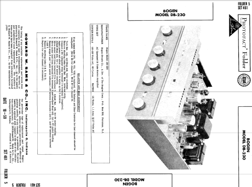 DB-230 ; Bogen -Presto, David (ID = 612734) Ampl/Mixer