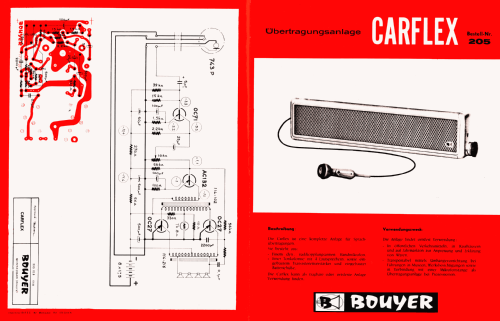 Carflex 205; Bouyer, Paul (ID = 2566176) Speaker-P