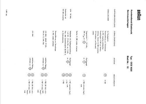 CES1020; Braun; Frankfurt (ID = 1567834) Radio