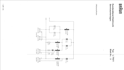 HiFi-Lautsprechereinheit L 710/1; Braun; Frankfurt (ID = 875579) Altavoz-Au