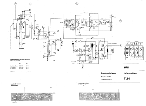 Kofferempfänger T24; Braun; Frankfurt (ID = 1507382) Radio