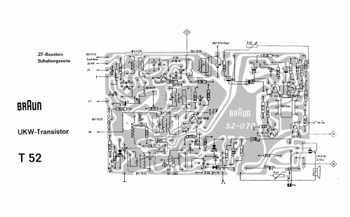 UKW-Transistor T 52; Braun; Frankfurt (ID = 1556600) Radio