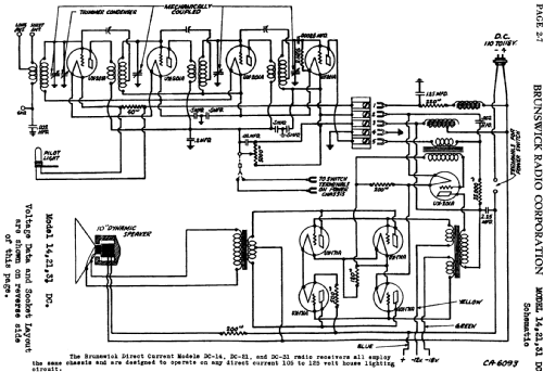 21 DC ; Brunswick-Balke- (ID = 1629854) Radio