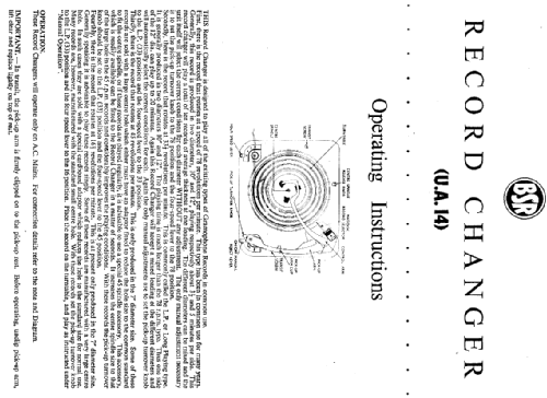 Monarch UA14 ; BSR Monarch; Great (ID = 1700974) R-Player