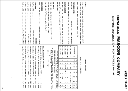 106 ; Canadian Marconi Co. (ID = 904994) Radio