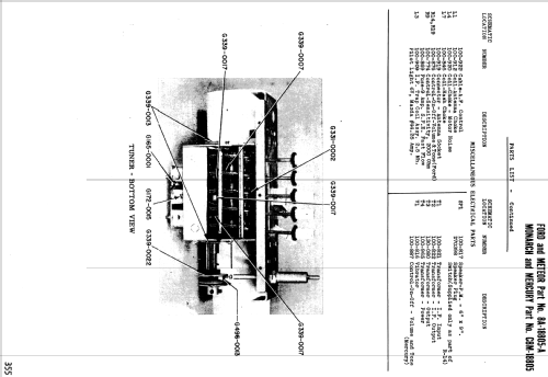 C8M-18805 ; Canadian Marconi Co. (ID = 1194071) Car Radio