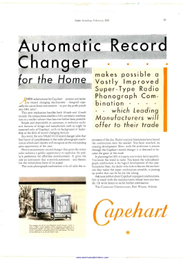 10 with '10-12C' changer ; Capehart Corp.; Fort (ID = 2787602) R-Player