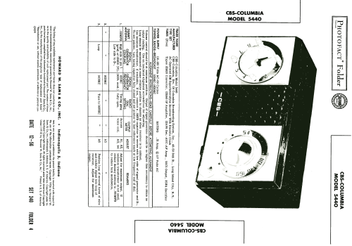 5440 ; CBS-Columbia Inc.; (ID = 2025026) Radio