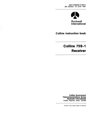 75S-1; Collins Radio (ID = 2942985) Amateur-R