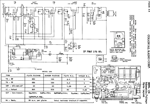 164-B ; Colonial Radio Co.; (ID = 719233) Car Radio