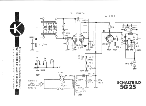 Signalgenerator CTR SG-25; Conrad Electronic (ID = 217348) Equipment