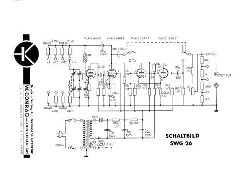 Sinus-/Rechteck-NF-Generator SWG26; Conrad Electronic (ID = 217346) Equipment