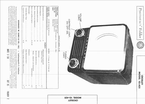 10-401 ; Crosley Radio Corp.; (ID = 1666490) Fernseh-E