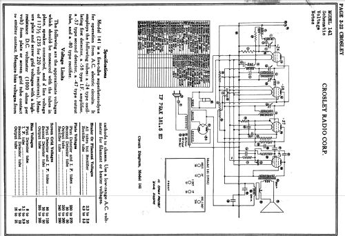 141 'Playtime Jr.' Ch= 141; Crosley Radio Corp.; (ID = 1619573) Radio