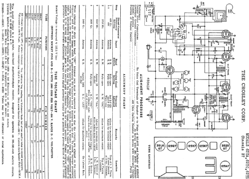 62TA Ch= 37; Crosley Radio Corp.; (ID = 158960) Radio