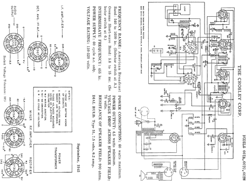 66TA American Overseas ; Crosley Radio Corp.; (ID = 407093) Radio