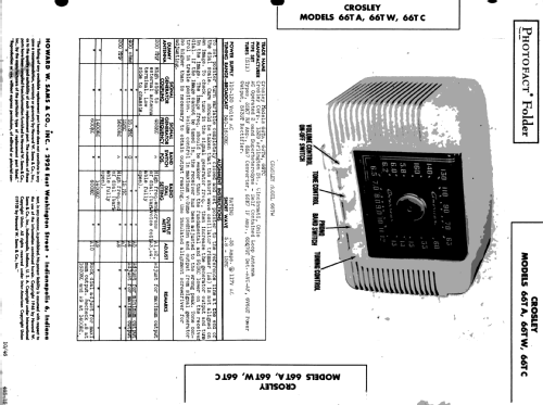 66TA American Overseas ; Crosley Radio Corp.; (ID = 507543) Radio