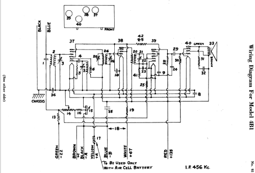 Battery Forty Ch= 4B1; Crosley Radio Corp.; (ID = 1821923) Radio