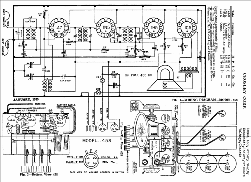 Battery Vanity 458; Crosley Radio Corp.; (ID = 97332) Radio