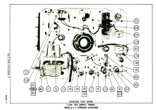 J-17TABH Ch= 481; Crosley Radio Corp.; (ID = 1915450) Television