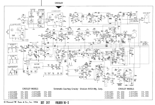 J-21CABH Ch= 483; Crosley Radio Corp.; (ID = 2224901) Television