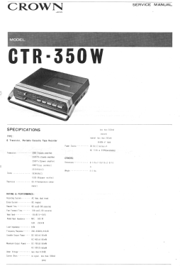 CTR-350W; Crown Radio Corp.; (ID = 2753899) Ton-Bild