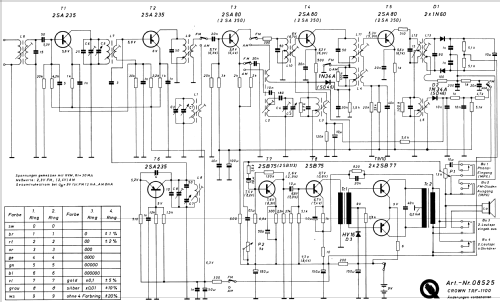 10 Transistor FM/AM 2 Band Radio TRF-1100; Crown Radio Corp.; (ID = 636148) Radio