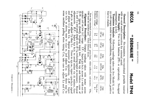 Debonaire TP44; Decca Brand, Samuel (ID = 594051) Radio