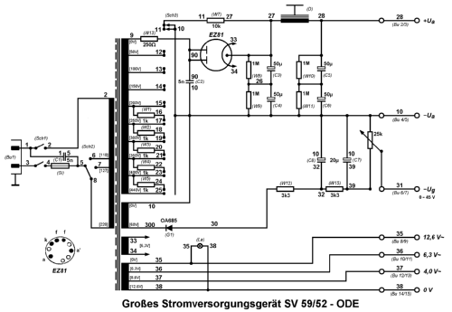 Stromversorgungsgerät SV-59/52; DEPA Erwin Pahl, (ID = 394960) teaching