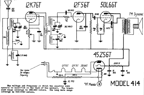 414 ; DeWald Radio Mfg. (ID = 311068) Radio