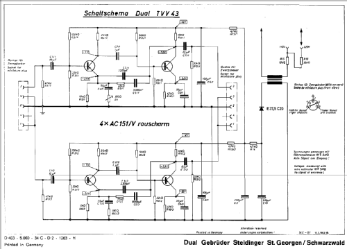 TVV43; Dual, Gebr. (ID = 291239) Ampl/Mixer