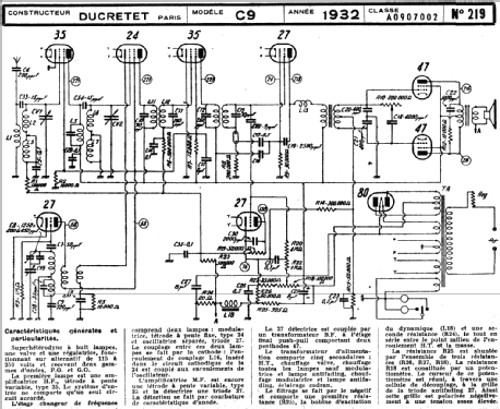 C9; Ducretet -Thomson; (ID = 216800) Radio