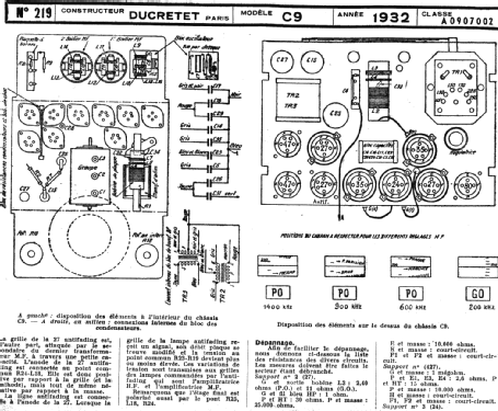 C9; Ducretet -Thomson; (ID = 216801) Radio