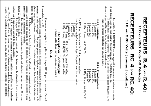 R4; Ducretet -Thomson; (ID = 1858135) Radio