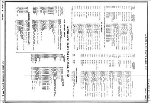 Clifton RA-102-B1; DuMont Labs, Allen B (ID = 730314) TV Radio