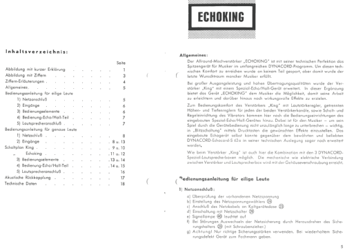 Echoking ; Dynacord W. (ID = 1853829) Ampl/Mixer