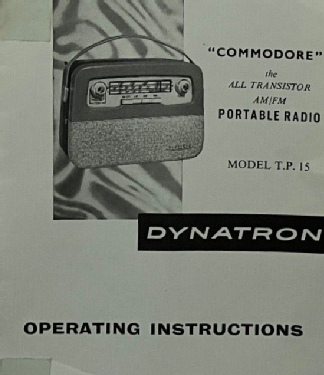 Commodore TP15; Dynatron Radio Ltd., (ID = 3011540) Radio