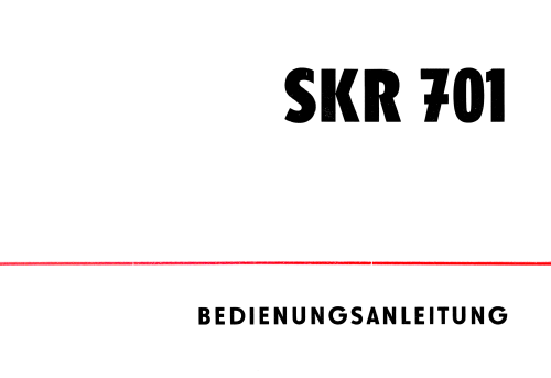 SKR701; EAW, Elektro- (ID = 2681227) Radio