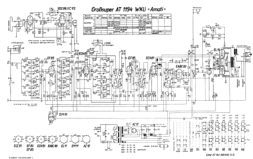 Großsuper Amati AT1194WKU; EAW, Elektro- (ID = 11147) Radio