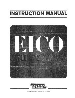Grid Dip Meter 710; EICO Electronic (ID = 2948750) Equipment