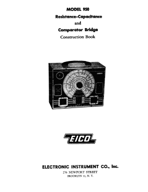 Resistance-Capacitance-Comparator-Bridge 950B; EICO Electronic (ID = 2943991) Equipment