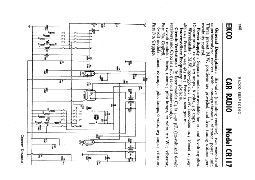 CR117; Ekco, E.K.Cole Ltd.; (ID = 530936) Car Radio