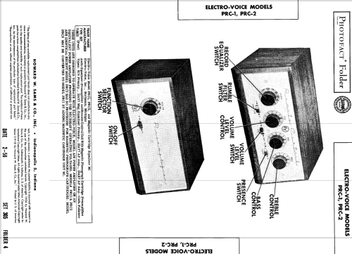 Preamplifier & Remote Control set PRC-2; Electro-Voice Inc.; (ID = 564279) Ampl/Mixer