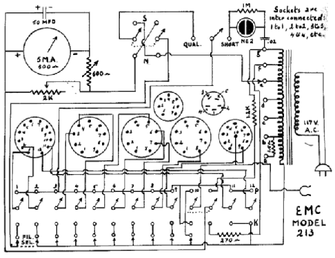 Tube Tester EMC-213; Electronic (ID = 1915584) Equipment