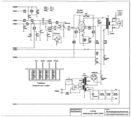 Kleinsuper Lotos UKW-MW ; Ei, Elektronska (ID = 1476872) Radio