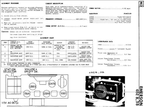 652-B ; Emerson Canada; (ID = 772468) Radio