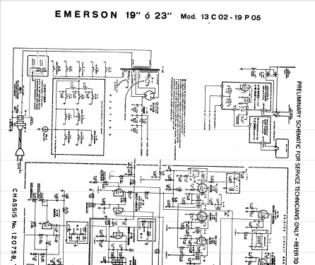 13 C 02 120758; Emerson Radio & (ID = 1788506) Televisore