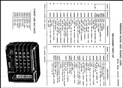 540A Emersonette Ch= 120042A; Emerson Radio & (ID = 379410) Radio